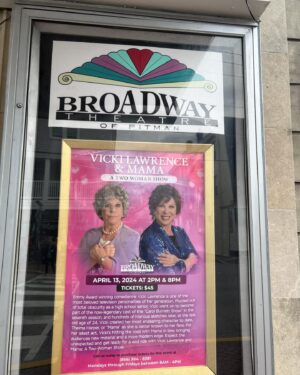 Vicki Lawrence Instagram - Broadway theatre in Pitman New Jersey.  Looking forward to two shows today…2 and 8.