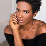 Vicky Jeudy Instagram - New look new headshots! When @joannadegeneres slays your headshot! Makeup @katehollinsheadmakeup Eyebrows @aruna_threading_studio Thanks Team! 💋