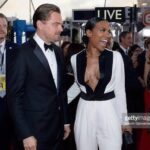 Vicky Jeudy Instagram - Lovely Memories...someone was a little too excited to meet Mr. Leonardo DiCaprio 💜 @sagawards #levelup #chocolateandvanillaswirl #foreshawdowing