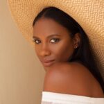 Vicky Jeudy Instagram - Happy Friday 💋 Any weekend plans? #vickyjeudy #sunhat #fashion