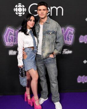 Victoria Azevedo Instagram - Huge congratulations to @lukehutchie and @matthewfinlan for creating their hilarious new show @ghostingseries. Had a great time matching with @mikaamonsen at the premiere!!! <33

If you wanna laugh your ass off watch it now on @cbcgem or else… you’ll be haunted 👻