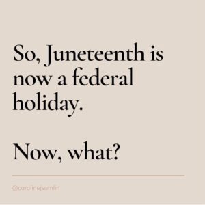 Victoria Park Instagram - happy #juneteenth weekend, friends! celebrate Black freedom, Black joy, Black excellence, Black people *AND* continue to do the work to dismantle white supremacy while fighting for true freedom and equality. 

thank you @carolinejsumlin for a great set of slides 💛

some great orgs to donate to / volunteer with:
@feedblackfutures 
@supr.mrkt 
@eji_org 
@innocenceproject 
@reformlajails