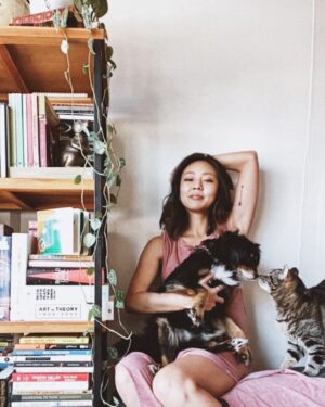 Victoria Park Instagram - victoria, mother of furballs. 🐉 
#facetimephotoshoot with my girl @mellylee (crashed by the fur babies)