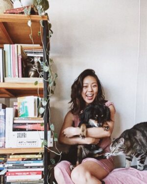 Victoria Park Instagram - victoria, mother of furballs. 🐉 
#facetimephotoshoot with my girl @mellylee (crashed by the fur babies)