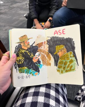 Victoria Ying Instagram - Sketching at the airport. #aspen #ase #sketchbook #travel #travelgram #sketch #travelsketch #travelsketchbook #markersketch