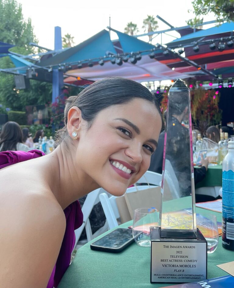 Victoria Moroles Instagram - Imagínate! Thank you @imagenfound for a truly memorable night & for continuing to uplift Latine voices ❤️ This was my first #imagenawards and I can’t express how good it felt to be surrounded by this community. …and to #planbmovie fam!… We won! 🤯 Lupe was a culmination of so many voices and people, some part of her will always be with me and I hope with all of you. & to everyone who has reached out and expressed their connection with Lupes’ story, we share this with all of you. You are seen, you are loved and you are accepted!!