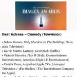 Victoria Moroles Instagram – Thank you from the bottom of my little fruit Lupe heart for the nomination @imagenfound wow ❤️❤️❤️#planbmovie