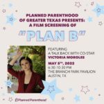 Victoria Moroles Instagram - It’s HAPPENING! The screening of Plan B hosted by @ppgreatertx in #Austin, TX is less than two weeks away AND @americanhigh is sponsoring 6 tickets to the event! 🎟 • Enter the GIVEAWAY to win a ticket for the screening of the film Plan B! Get a PP swag bag with a journal and tote ( other PP goodies, like a keychain, vinyl stickers and more)! HERE’S HOW TO ENTER 👇: • Follow: @ppgreatertx @americanhigh  • Like this post • Comment and share a dream or goal you have planned for your future! (every comment counts as an entry!) • Bonus: Share this to your story and tag me & for an extra entry (must have a public profile) • The giveaway is open to Texas residents only and ends on  April 27th, 2022.  By entering, you are confirming that you're 18 . Six (6) winners will be selected at random and notified via DM. You must be able to attend the event in Austin, TX on May 5th. The giveaway is in no way affiliated with or sponsored by Instagram. Good luck!