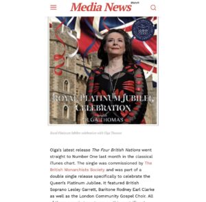 Victoria Unikel Instagram - Breaking News❗️British Royal music by Royal Composer Olga Thomas @drolgathomas featured on Gossip Stone TV show by the Queen of the most expensive Debbie Wingham￼ @debbie_wingham !

London, Great Britain – Debbie Wingham, celebrity British Artist is in full swing on the production of her show The Most Expensive on Gossip Stone TV.  Ferrari, Louis Vuitton, Cartier, Bulgari, all the international symbols of chick and luxury – this is the world of the Queen of all that is most expensive in the world. The world of wealth and fame attracts the curiosity of the public with its inaccessibility and exclusivity. What could be more appropriate? Real Royal music, of course!

The Platinum Jubilee held in celebration of Queen Elizabeth II only a month ago for her 70 years of service to the people of the United Kingdom was the occasion for the release of the Royal Jubilee Celebration album by Olga Thomas, composer and patron of British Monarchists Society @themonarchists 

Her music had such an effect on the heart and mind of Gossip Stone TV CEO and producer Victoria Unikel @victoriaunikel , that she decided to link the royal and luxury theme running throughout the show The Most Expensive, that this music must be present in the show to bookend each episode by accompanying the title and closing sequences. This music was graciously allowed to be used in the show by the author, Olga Thomas, herself. Gossip Stone TV, as an American TV channel, is honored to extend this tribute to the Queen as a sign of their great respect for British culture and tradition.