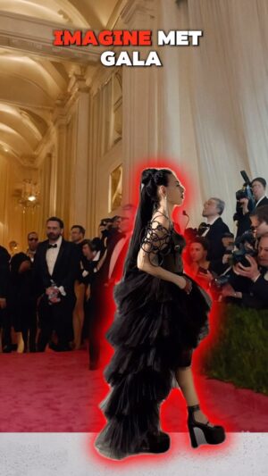 Victoria Unikel Instagram - Imagine Met Gala Red Carpet one day illuminated by explosions. I made my WAR art collection for PEACE, to inspire YOU to act. 
Work for peace now or fight in a war tomorrow!

 #war #metgala2024 #painting #art #peace