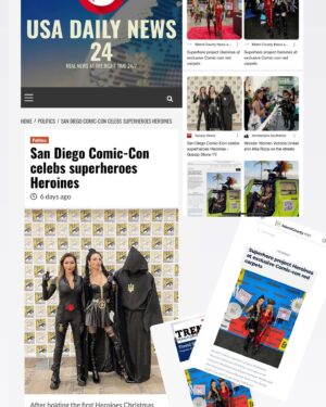 Victoria Unikel Instagram - I visited the biggest comic event in the world Comic-con 2022 in San Diego! @comic_con @sdcc2022 as Exorcist @exorcist_superhero 

We spent four great days visiting with new fans and industry people and making great connections. Thank you @entertainmentweekly for having us at your exclusive event in @hardrockhotels and @timburton Tim Burton-themed Burton Bash event🔥🔥🔥

#comiccon2022 #heroines #exorcist #exorcistsuperhero
