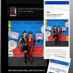 Victoria Unikel Instagram - I visited the biggest comic event in the world Comic-con 2022 in San Diego! @comic_con @sdcc2022 as Exorcist @exorcist_superhero We spent four great days visiting with new fans and industry people and making great connections. Thank you @entertainmentweekly for having us at your exclusive event in @hardrockhotels and @timburton Tim Burton-themed Burton Bash event🔥🔥🔥 #comiccon2022 #heroines #exorcist #exorcistsuperhero
