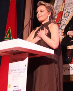 Vildan Atasever Instagram - Teşekkürler Fas . Benim için onurdu .✨
Thank you morocco . it was an honor for me ✨ 
Merci beaucoup le Maroc. C’était un honneur pour moi. ✨
 كان شرف لي✨ 
@festivalcinematetouan  @tc_rabatbe  #ilkerkılıç #rehaermumcu  @nakdas