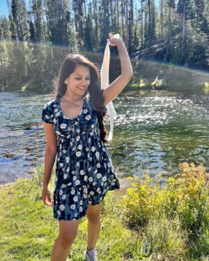 Vinitha Jaganathan Instagram - ✨Keep smiling😍
.
.
.
.
.
#smile #love #nature #naturephotography #naturelovers #dress #style #goodvibes #instagood #instagram