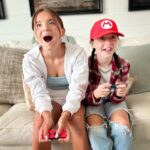 Violet McGraw Instagram - I am so grateful to finally have a Nintendo Switch of my own! Thank you @nintendoamerica for all the cool stuff!! @madeleiennmcgraw and I are having a great summer, but this made it even better. Even @iamrudytooty agrees! #nintendoswitch #thankyou #gift #freeproduct