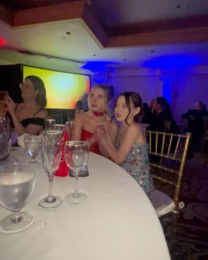 Violet McGraw Instagram - Last night at the @hollywoodcreativealliance #AstraAwards was a dream! Loved getting to spend it with @madeleinemcgraw and @jennadavis
So proud of our movie @meetm3gan Thank you @blumhouse @universalpictures @atomicmonster for an experience of a lifetime! 

Hair: @_douglasjack 
Makeup: @jennanicoleofficial 
Stylist: @veronica.graye 
Fit:
Purse @meliebianco
Shoes @shopcider
Jewels @idyl
Dress @georgeshobeika