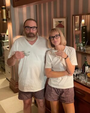 Violett Beane Instagram - When I finished reading episode 7—with tears streaming down my face, no lie, and ugly tears at that—I called Mike and @hcmcadams and I said two things: this is the best episode of television I’ve ever read and I cannot believe I get to do it. Thank you to @myunglet for leading the charge on this script, you absolutely undeniably nailed it. Griff, you were one of my favorite parts of this whole thing, so kind and so generous and I hope you know, we wouldn’t be here without ya @griffter71. A huge shout out to all of my incredibly talented cast mates in this episode but a very deep thank you to the sweetest @sophiareidgantzert and @mandypatinkin for going on this journey with me 💛 Ahh!! Go watch!! @deathdetailshulu