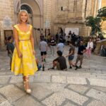 Violett Beane Instagram - From the whirlwind that was Malta for this weeks episode of @deathdetailshulu 💛 give it up for this yellow moment a la @mandiline