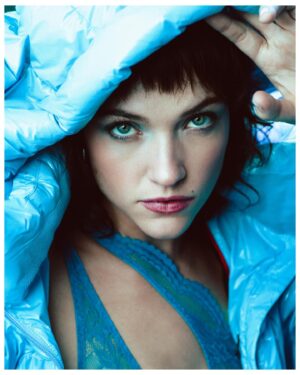 Violett Beane Instagram - @numero_netherlands with my boy @bynickrasmussen 🩸💙🧨 hair, makeup, and styling by me 🤘 interview up in my biooo