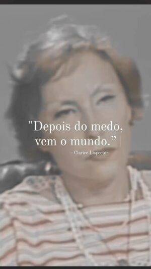 Virginia Cavendish Instagram - Que venha o mundo.

Boa semana! ✨🌷✨

#claricelispector 
#virginiacavendish 
#mundo 
#poesia 
#escritora 
#literatura 
#medo 

Via ( @clariceando_c.l )