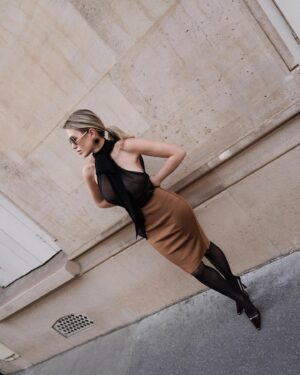Virginie Conte Instagram - A little bit more of this @ysl look from @mytheresa.com
