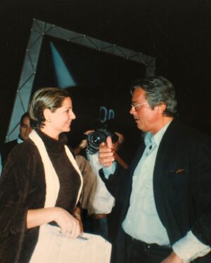 Viviana Nunes Instagram - Alain Delon también nos visitó en el 1995 en Martes 13. 
bien coqueto que era el hombre...Jajaj