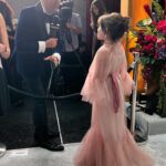 Vivien Lyra Blair Instagram - I had so much fun last night at #theemmys seeing old friends and meeting new ones. 👀 I’m so grateful to have been invited. I have a million “thanks you”s for everyone that made it possible. The amazing dress 💃 was a custom piece from @veronica.graye and I ❤️ her for it! @meghan.pins did my hair and makeup and is loved by my whole family including the cats. 🐈 But none of it would have been possible without @jenjen2010 @linds_hatch and @sheridanmarch from @paradigmtalentagency and @alliemdouglas from @imprintpr 💪 Who make me feel like I belong in that room. Thank you.
