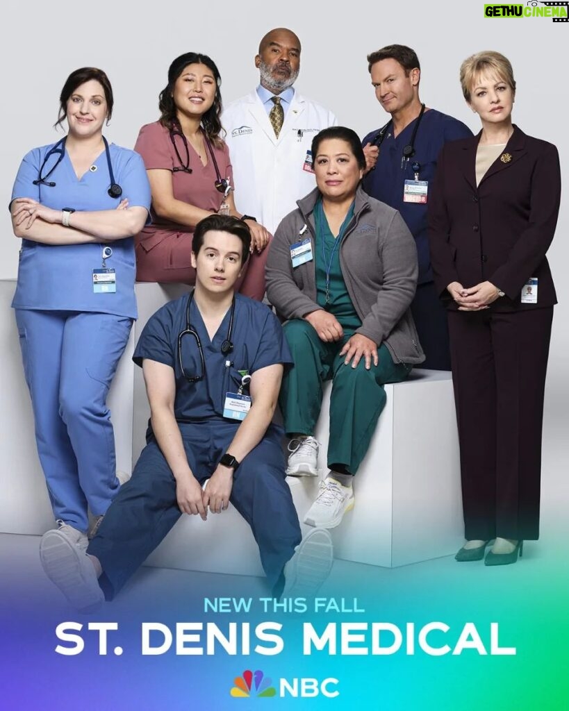 Wendi McLendon-Covey Instagram - Spent The last four days in NYC for the NBC Universal upfronts (where advertisers see what the networks are rolling out for the '24-'25 season). 1. The promo pic of St. DENIS Denis Medical, airing on Tuesday nights at 8 pm starting in the fall (date TBD) 2. Me and Zachary Quinto behind the scenes at Radio City! 3. Lounging in the corner of the People Magazine/NBC soiree 4. Three Long Beach legends 5. With goddess deluxe @mrmayo from Chicago Fire 6. With my partner in crime Gladys rehearsing what our magazine cover will look like once we sell our shows 7. Butters checking out some of our roses.... I know that's why you came here to begin with. Hair: @marcosantinihair Makeup: @rebeccarestrepo Wardrobe: Butters Mclendon-Covey