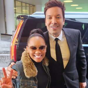 Windi Washington Instagram - "@JimmyFallon done showed up and showed out in Los Angeles for his @nbc's The Tonight Show starring Jimmy Fallon 10th Year Anniversary Celebration, plus a fabulous conversation moderated by gorgeous @Keke Palmer; she did that!  Omgosh, Omgosh! We had a ball!" —Windi Washington 🏆✨️ #JimmyFallon #tonightshowwithjimmyfallon #nbc #fyc @televisionacad

####
🌍 The host @WINDIWASHINGTON will explore and introduce the daily world of the most trending topics to interviewing  influencers in entertainment, fashion, beauty and lifestyle." —Windi World Daily, Produced by @WindiWorldDailyProductions

📺 📻🎙@WINDIWORLDDAILYSHOW on @WindiWorldDailyTV @OfficialFUBURadio @iHeartPodcast   all pod streams. Download the apps on iOS or Android. 

#WindiWorldDailyWithWindiWashington #WindiWorldDailyShow #WindiWorldDailyTV #OnAirWithWindiWashington #WindiWorldDailyPodcast

#artsandentertainment #hollywood #losangeles #newyork #newyorkcity #radio #podcast #talkshow #talkshowhost #mediapersonality #entertainmentmentnews #fashionnews #beautynews #lifestylenews