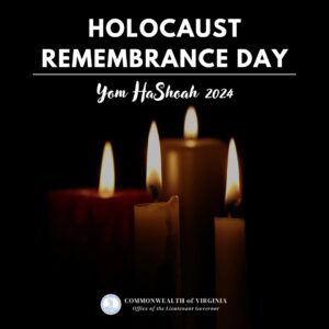 Winsome Earle-Sears Instagram - On Yom HaShoah, Holocaust Remembrance Day, we not only remember but reaffirm that we will never tolerate anti-semitism. #neveragain