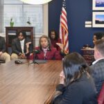 Winsome Earle-Sears Instagram - This week, coaches and members of @vuu_football team came to the Capitol to be honored for their CIAA Championship win - the first in 22 years! It was wonderful to recognize their hard work and efforts and the leadership of Dr. Alvin Parker and Coach Edward Pointer.