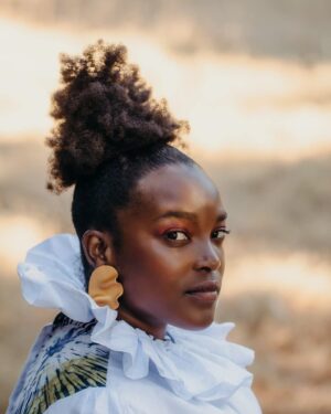 Wunmi Mosaku Instagram - My @vogue  interview🥰 link in Bio!

#HisHouse @netflixfilm tomorrow!! 

Thank you  @shoprhode @busayonyc for my beautiful dresses and @letsmeetfriday for the bomb jewellery

Dream team ❤️
👗 @shameelahhicks❤️
💄 @tashareikobrown❤️
💇🏿‍♀️ @vernonfrancois❤️
📸 @ashleyrandallphoto ❤️