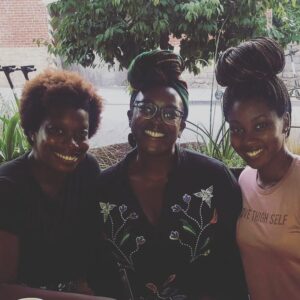 Wunmi Mosaku Instagram - Our most delicious creatives and crew! The most hardworking and joyous team! I wish I had pics of everyone but know that there was a wildly courageous and dedicated army behind this show! 
Special s/o to... @daynapinkthings 👗 you blew my mind when you threw the terracotta shorts into the mix! You did it! 
@andreamonab 💇🏿‍♀️ and @meforeveryoung 💄 my morning JOY! 
@erinzyoung 💪🏿 thank God I got to hold on tight to your hand!
@jelishat 💪🏿 for making me strong and making me giggle!
@eli_joshua 📸 your eye!
And obviously the VFX and SFX folks!

@lovecrafthbo

 I really need to take more BTS shots cus most of these are from my last day working with these beautiful people! Lesson learned!