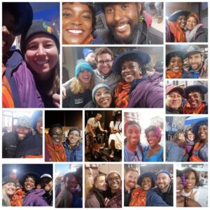 Wunmi Mosaku Instagram - Our most delicious creatives and crew! The most hardworking and joyous team! I wish I had pics of everyone but know that there was a wildly courageous and dedicated army behind this show! 
Special s/o to... @daynapinkthings 👗 you blew my mind when you threw the terracotta shorts into the mix! You did it! 
@andreamonab 💇🏿‍♀️ and @meforeveryoung 💄 my morning JOY! 
@erinzyoung 💪🏿 thank God I got to hold on tight to your hand!
@jelishat 💪🏿 for making me strong and making me giggle!
@eli_joshua 📸 your eye!
And obviously the VFX and SFX folks!

@lovecrafthbo

 I really need to take more BTS shots cus most of these are from my last day working with these beautiful people! Lesson learned!