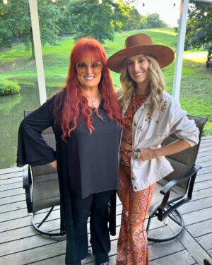 Wynonna Judd Instagram - This was the moment we FaceTimed my folks back at home and they REALLY started to think I was cool 🤣 @wynonnajudd, it has been a career highlight to work together on this song. I cherish our life-long friendship so much. Wynonna is the real deal y’all and I’m really proud of what we did with this one all in the name of @tompettyofficial’s honor. If you haven’t already, check out “Refugee” now off of ‘Petty Country: A Country Music Celebration of Tom Petty’ ❤️