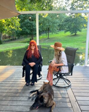 Wynonna Judd Instagram - This was the moment we FaceTimed my folks back at home and they REALLY started to think I was cool 🤣 @wynonnajudd, it has been a career highlight to work together on this song. I cherish our life-long friendship so much. Wynonna is the real deal y’all and I’m really proud of what we did with this one all in the name of @tompettyofficial’s honor. If you haven’t already, check out “Refugee” now off of ‘Petty Country: A Country Music Celebration of Tom Petty’ ❤️