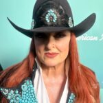 Wynonna Judd Instagram – Did we plan wardrobe around @americanidol or did they plan around me? 🩵🤍🖤

Styled by: @tiffanygiffordstyle 
Custom suit: @johnathankayne 
Hat: @standardhatworks