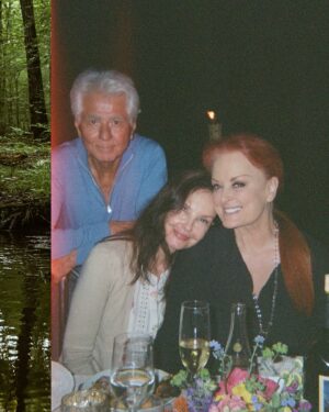 Wynonna Judd Instagram - Part 2 ✌🏼 of last week’s birthday festivities! Everyone who knows me, knows that I am not a fan of surprises!!! I knew that something was planned for my actual birthday, but wasn’t sure what. I was told to drive to the gazebo (where Cactus and I got married) at 6:30pm. We arrive, expecting a group of people to yell “surprise!” Much to my surprise, we find nothing besides a bottle of champagne and two glasses. 🥂 A peaceful, quiet moment with my sweetheart in the midst of a very busy week. We’re then instructed to drive to one of our favorite spots on the farm, a spot we’ve recently named “Peaceful Creek.” My dear family and chosen family have gathered for the most beautiful dinner IN the creek, and even flew in one of my favorite chefs @chefbobbymarcotte to cook for us. Thank you to everyone who understands my heart’s desire! Family, friends, and fellowship at my favorite place on earth…HOME. 💛

📷: @hayleyshoots