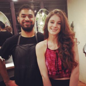 Xenia Goodwin Instagram - Hair so good you could eat it 😜 big thanks to Valonz for making me feel extra spesh #hairdid #loosewaves #valonzhaircutter