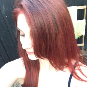 Xenia Goodwin Instagram - Oops... The things that happen when you're having 'one of those days.' Hahaha! #redheadshavemorefun #whydididothis #boredom #oneofthosedays 😂