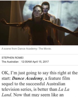 Xenia Goodwin Instagram - Calm it down... haha!  Dance Academy: The Movie Earns Its Place At The Barre, The Australian.  Woop woop! 😁😱🍻❤👍🙌 I love this review.  THANKYOU!!! #danceacademyau #danceacademymovie #elation