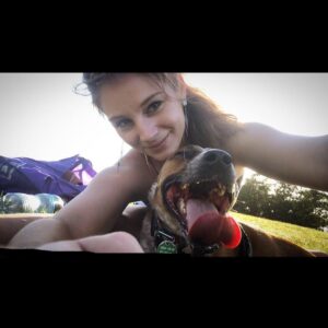 Xenia Goodwin Instagram - Coppa the happiest puppo in the park #dogsofinstagram #beautifulday
