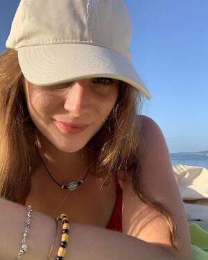 Xenia Goodwin Instagram - Mooorniing everyone ☀️ sooo my best friend Dena @denaamy - you may know her as my arch enemy Abigail 😂😂😂 she made these sexy hats 💁🏼‍♀️and if you want one you can pick em up at www.denaamy.com ... also, Shoal beach NSW is my new favourite home away from home.  So prettyyy #shoalbay #ramadashoalbay #australianwildlife #denaamy