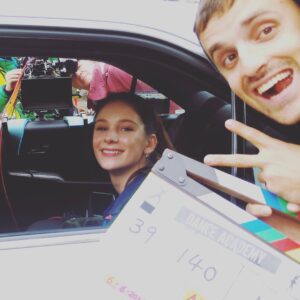 Xenia Goodwin Instagram - On set this week.  Jono keeping us all in line and photo bomb Marty making us all look beaut!  We're making a movie!!!! 💃😝👏😆👌😱👍😁💃 #danceacademyau #danceacademythecomeback #danceacademythemovie #livingthedream