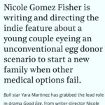 Yara Martinez Instagram - The second I read Good Egg I fell in love with my character Jessica Nieves. I’m overjoyed to be working with @nicolegomezfisher on her heartfelt, hysterical action-adventure comedy. Cannot wait for this! ❤️