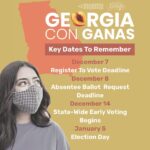 Yara Martinez Instagram - Georgia, you have been on my mind and I want to make sure you have all of the information you need to participate in the upcoming election! Don’t forget to register to vote by December 7 and #earlyvoting starts on December 14. Latinas, you showed up in November and we need you to show up again this month. We can make a difference! Our #vote is our voice and more than ever, I need you to speak up and VOTE early. @She_SePuede @glahr.ga @gaconganas @conmijente #SheSePuedeVote #SheSePuede