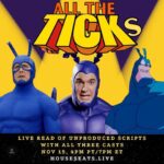 Yara Martinez Instagram - Tomorrow ALL the Ticks, Miss Lint and more will be reading three Tick scripts for a GOOD CAUSE!! Come watch us have fun and help food banks!! Hope to feel you there! 👁⚡️
