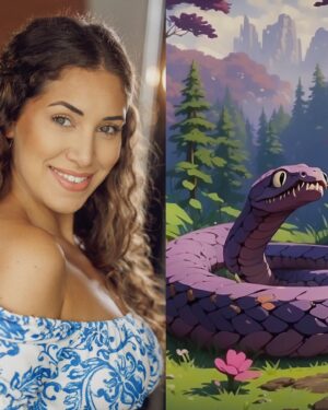 Yasmine Alice Instagram - Enjoyed narrating and voicing the role of The Scary Snake in Soppy’s Adventures! He/she has a comedic, resonant voice with a Texan accent! 😂 Looking forward to sharing the cartoon film with you all ♥️🎬🎀 #studioghibli #voiceover #voiceactress #aifilm #aiff #voiceacting