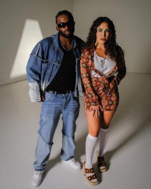 Yasmine Alice Instagram - YOUTH CULTURE ✊🏽 Some BTS from Stand Up, Stand Out. A film by @ronitatemitayo_ 🎬 with @iamthe1percenter 😎 #modelling #fashionfilm