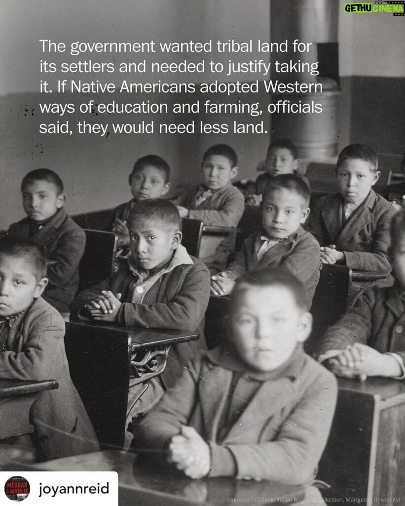 Yasmine Al Massri Instagram - There is no other side to look at, away from the world we live in.. no other way to live all while preserving our human dignity.. @joyannreid #americanhistory is utterly savage. . Repost from @washingtonpost • For the U.S. government, forcing a Western education on Native American children was the pathway to what officials called “civilization.” At least 523 Indian boarding schools were established in the United States in the 19th and 20th centuries. Religious groups received federal contracts to operate about a third of them. Families were often coerced by federal agents or priests to send their children. The children were banned from speaking any language but English. They were forced to abandon their customs, dress in Western clothing — some in military-style uniforms — and convert to Christianity. After two critical government reports, most of the Indian boarding schools closed. By then, generations of Native Americans had attended. Many children and their families were left deeply scarred. “We want to know what happened to our grandmothers, our parents, our family members. We’ve been lied to. We want to know the truth. We need to begin to heal,” said Deborah Parker, chief executive of the National Native American Boarding School Healing Coalition. Read more by tapping the link in our bio.